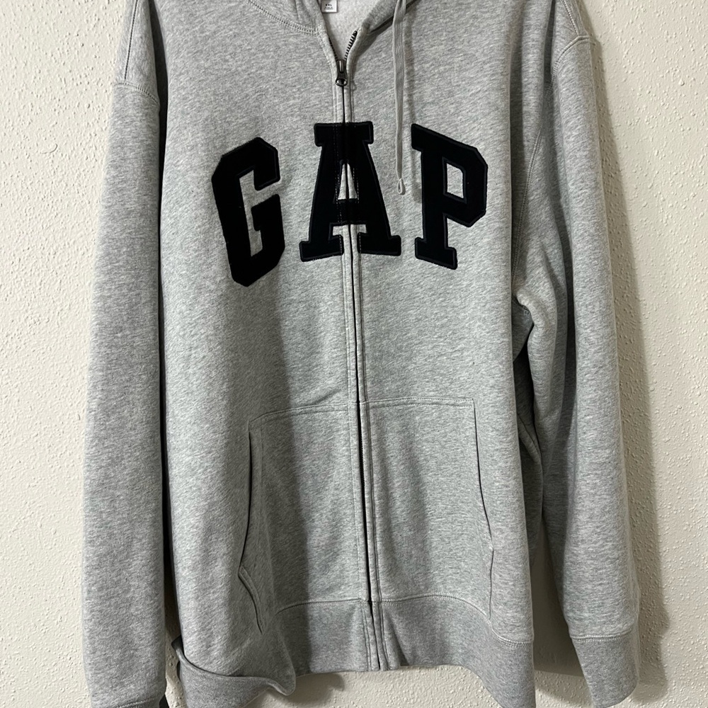 GAP Gray Zip-Up Hoodie
